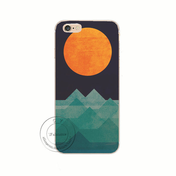 The Ocean The Sea The Wave Designs Hard Plastic Back Case Cover For Apple iPhone 4 4S 5 5S 5C SE 6 6S 7 Plus 6SPlus Shell Coque