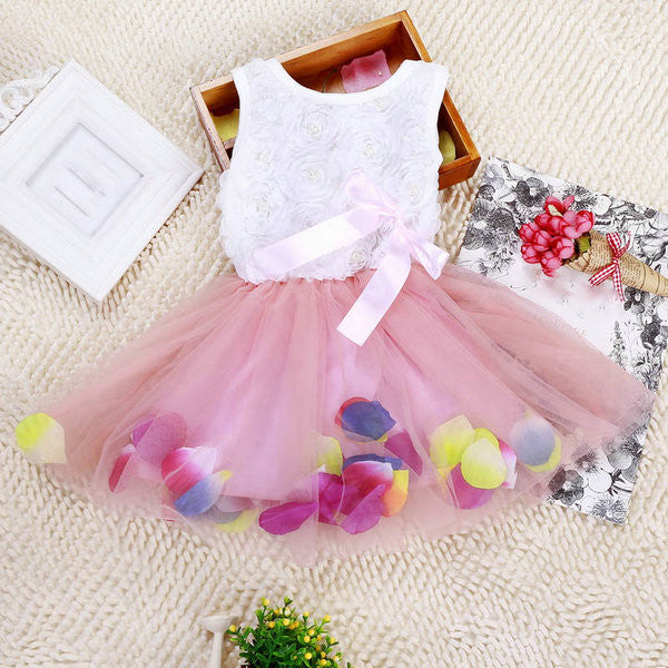 Infant Toddler Baby Kid Girls Princess Party Tutu Lace Bow Flower Dresses Clothes