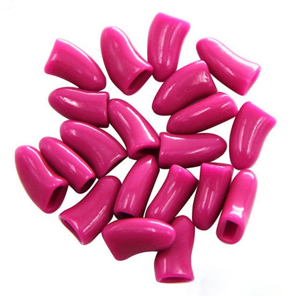 Hot 20PCS Dog Cat Nail Covers Pet Claw Paws Caps Adhesive Glue Animal Protection