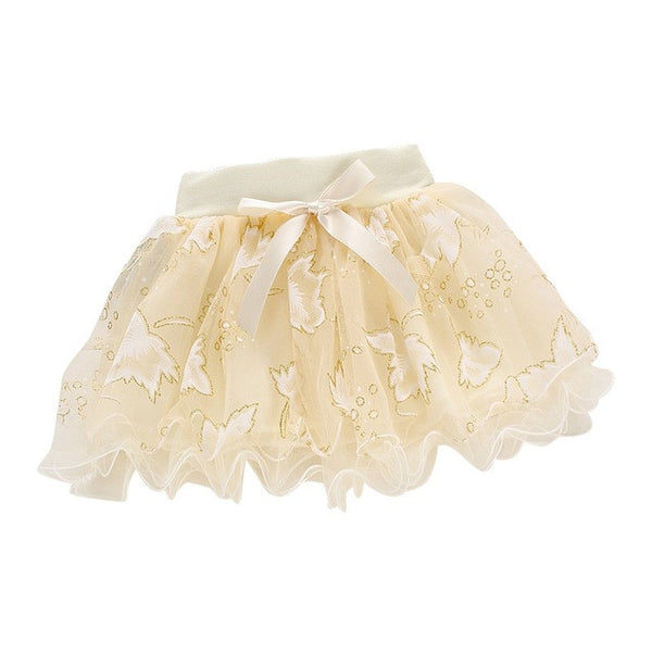 Cute Summer Baby Kids Girls Floral Bowknot Princess Skirt Party Tutu Skirt 1-4Y Hot L07