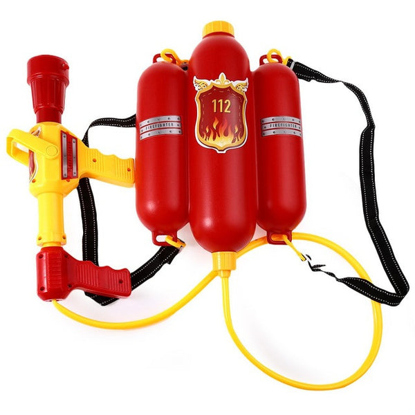 HOT Sale Kids Cute Outdoor Super Soaker Blaster Fire Backpack Pressure Squirt Pool Toy Children Summer Beach Gaming Water Gun