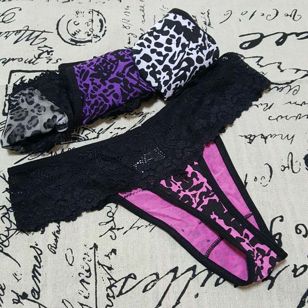 big size XXXXL Leopard lace cotton Women's Sexy Thongs G-string Underwear Panties Briefs Ladies T-back  1pcs/Lot,zhx83