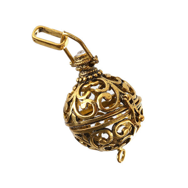 High Grade Harmony Bird Cage Ball Rhinestone Caller Pendant For Pregnant Women Aromatherapy Essential Oil Locket Jewelry