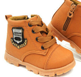 2016 Autumn boys baby Snow boots for girls children Martin boots kids ankle zip sneakers girl waterproof toddler shoes