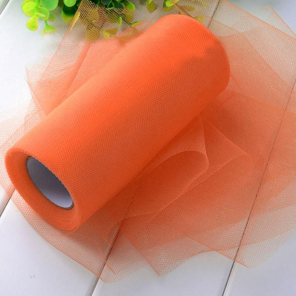 26.7X15cm Tissue Tulle Spool Craft Wedding Decoration Tulle Rolls Organza Gauze Element Table Runner Mariage Party Decoration