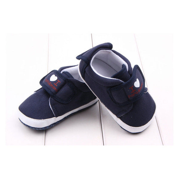Love Mama Papa Soft Sole Baby Shoes Toddler Shoes Baby Boys Girls Firstwalkers Canvas Sneaker Newborn Shoe