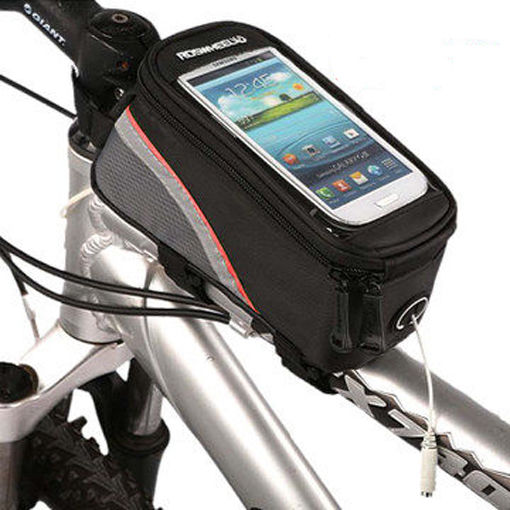 ROSWHEEL BICYCLE BAGS CYCLING BIKE FRAME IPHONE BAGS  HOLDER PANNIER MOBILE PHONE BAG CASE POUCH