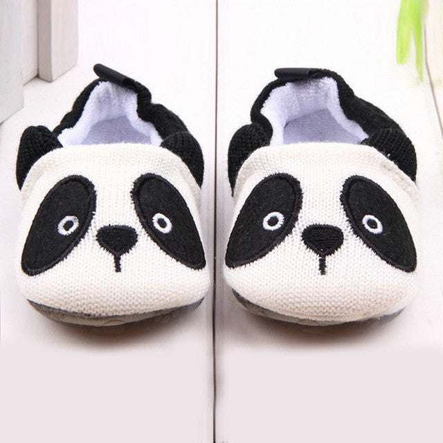 Lovely Baby Boy Girl Knitted Crib Shoes Infant Toddler Newborn Cartoon Elastic First Walkers Soft Slipper Crib Shoes