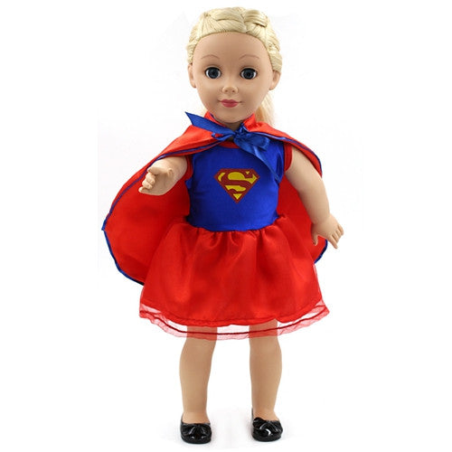 American Girl Doll Clothes Superman and Spider-Man Cosplay Costume Doll Clothes for 18 inch Dolls Baby Doll Accessories D-3