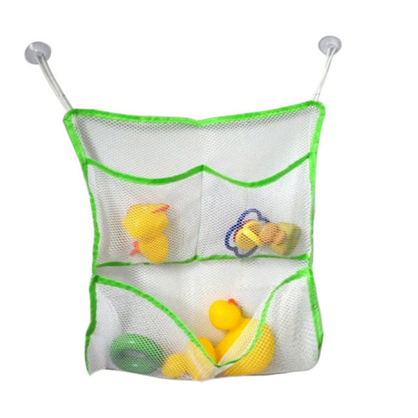 43*42CM Baby Bath Tub Toy Tidy Storage Suction Cup Bag Mesh Bathroom Toys Organiser Net
