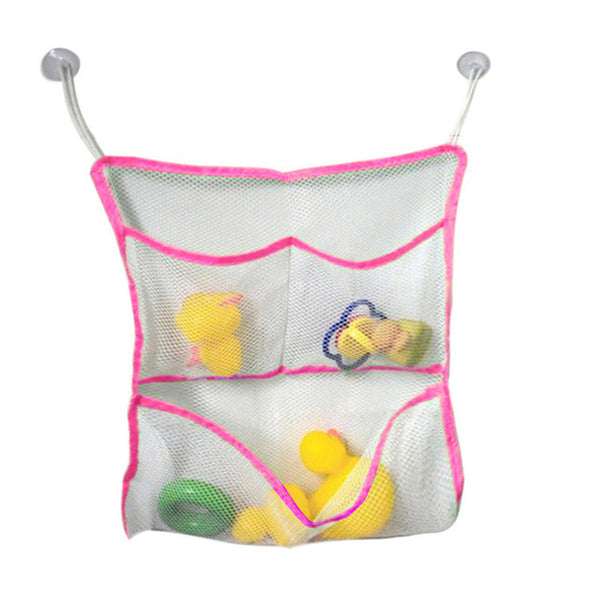 43*42CM Baby Bath Tub Toy Tidy Storage Suction Cup Bag Mesh Bathroom Toys Organiser Net