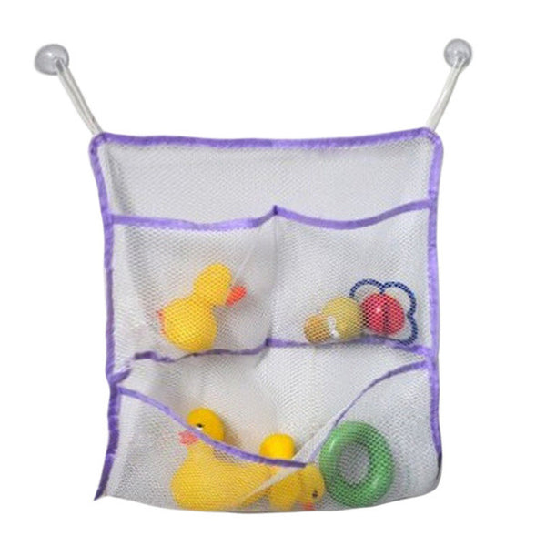 43*42CM Baby Bath Tub Toy Tidy Storage Suction Cup Bag Mesh Bathroom Toys Organiser Net