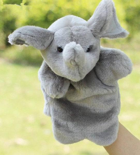 Animal Hand Puppet Toys Plush Puppets Panda Sloth Rabbit Cow Cat Monkey Snake Doll Baby Toy Brinquedo Marionetes Fantoche