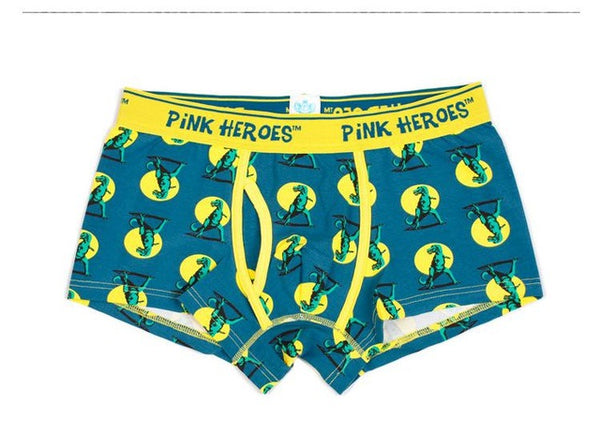 Hero Pink Underwear Men Boxer  Cartoon Figure Printing Cotton Men Underwear High Quality Brand Men Underwear Shorts Wholesale