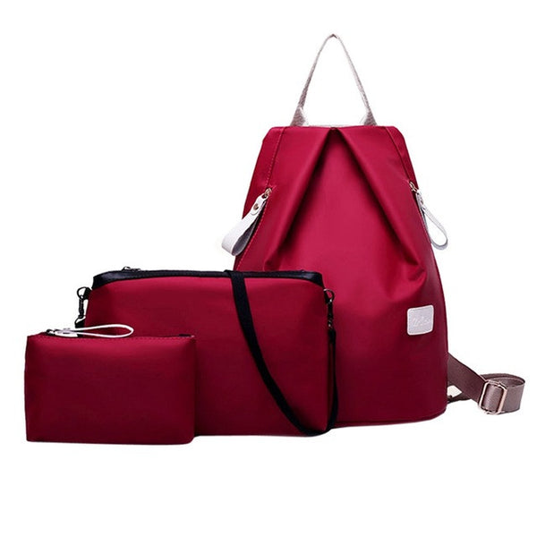3 Sets Women Shoulder Bag Waterproof Oxford Bag for Women Messenger Bags Female Handbag + Purse