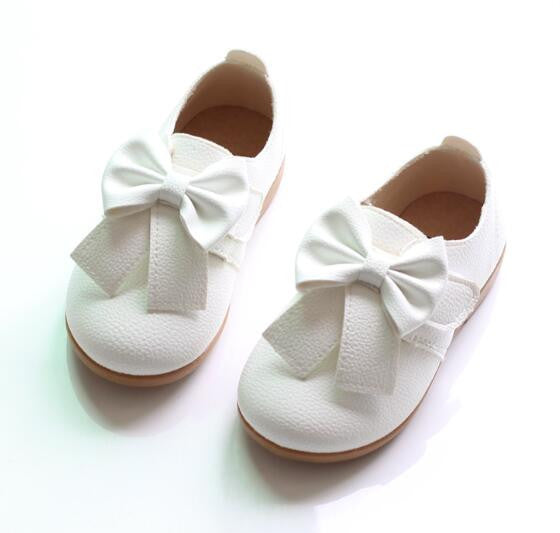 Casual Children Shoes Candy Color Girls Shoes New Autumn Bow Fahion Baby Girls Sneakers Kids Soft Single Shoes Size 21-30