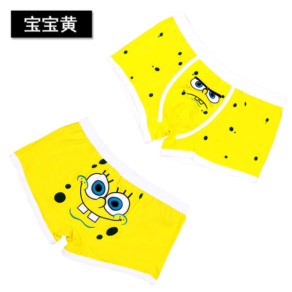 Free Shipping high quality brand mens cartoon underwear Low waist sexy man boxer cotton shorts underpants couple panties cartoon