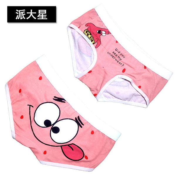 Free Shipping high quality brand mens cartoon underwear Low waist sexy man boxer cotton shorts underpants couple panties cartoon