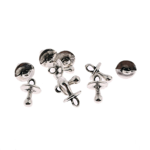 Tibetan silver beads charms Baby shower pendants fit bracelets DIY jewelry making 10pcs