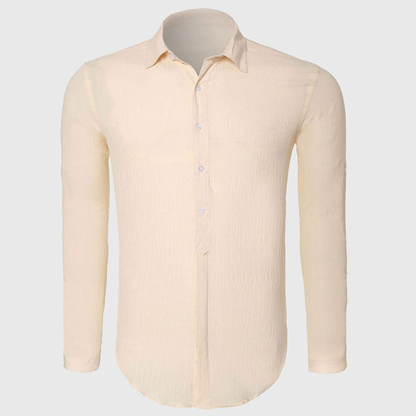 Zecmos Cotton Linen Shirts Man Summer White Shirt Social Gentleman Shirts Men Ultra Thin Casual Shirt British Fashion Clothes