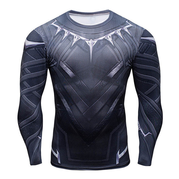 Compression Shirt Batman VS Superman 3D Printed T-shirts Men Raglan Long Sleeve Cosplay Costume Fit Clothing Fitness Tops Male