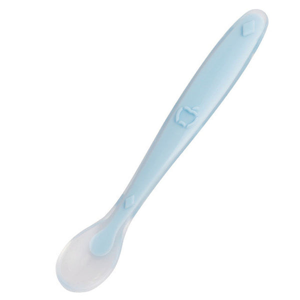 Soft Silicone Baby Spoon Feeding Spoon Lovely Flatware Tableware Gifts For Kids