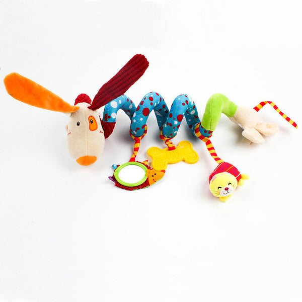 Infant Multifunctional Rattles Bed Stroller Mobile Baby Toys Newborn Cartoon Dog Hanging Grasp Educational Toy Crib Baby Rattle