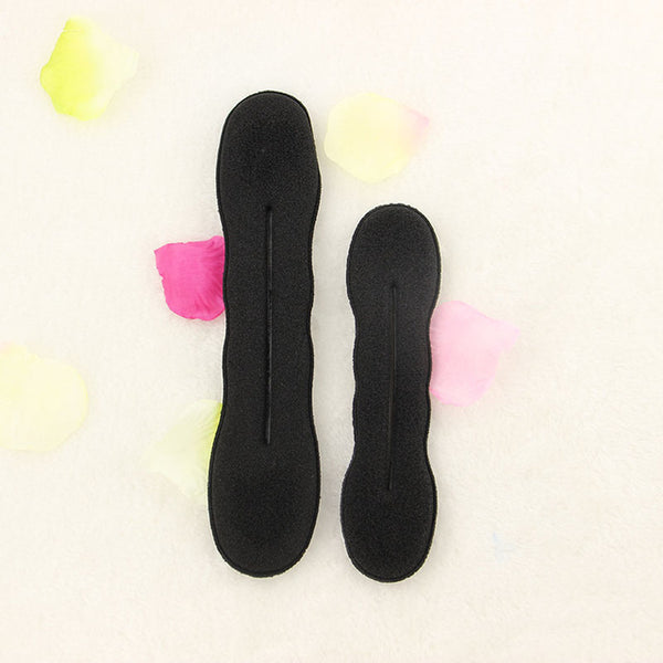 2 pcs Quality Women Magic Foam Sponge Foam Twist Hair Disk Hairs Band Tool Quick Messy Bun Updo Headwear Accessories