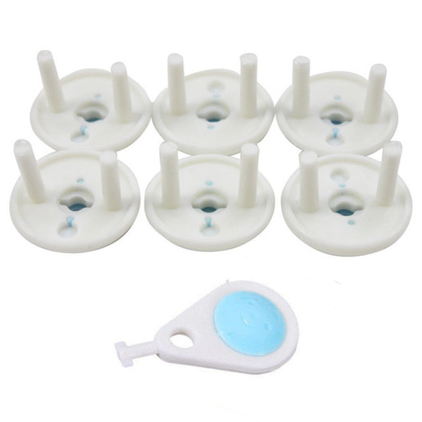 6pcs Baby Safety Russian European Standard Baby Electric Socket Child Protection Plastic Security Lock Outlet Plugs in Sockets