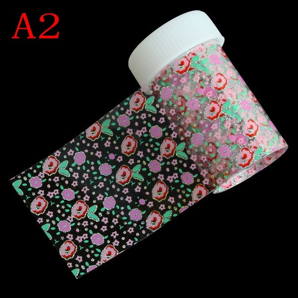 29 Styles Optional Flowers Symphony Nail Art Transfer Foil Stickers Hign Quality Full Fingernail Sticker DIY Decorations Tool