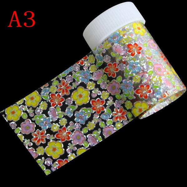 29 Styles Optional Flowers Symphony Nail Art Transfer Foil Stickers Hign Quality Full Fingernail Sticker DIY Decorations Tool