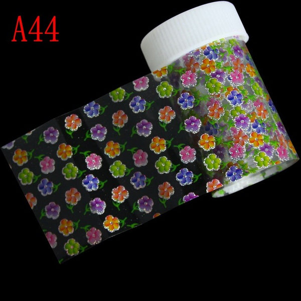 29 Styles Optional Flowers Symphony Nail Art Transfer Foil Stickers Hign Quality Full Fingernail Sticker DIY Decorations Tool