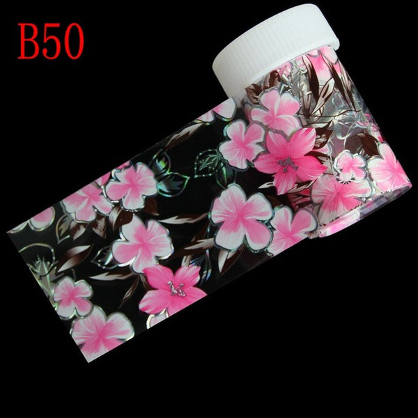 29 Styles Optional Flowers Symphony Nail Art Transfer Foil Stickers Hign Quality Full Fingernail Sticker DIY Decorations Tool