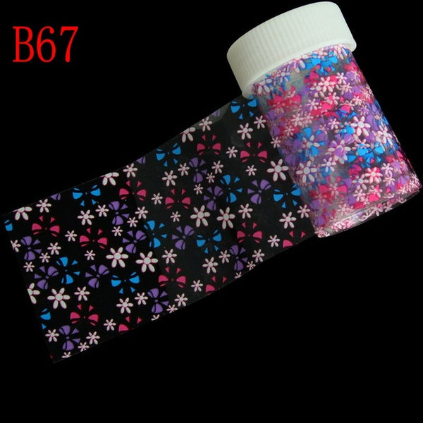 29 Styles Optional Flowers Symphony Nail Art Transfer Foil Stickers Hign Quality Full Fingernail Sticker DIY Decorations Tool