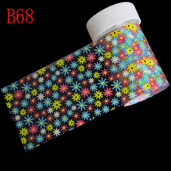 29 Styles Optional Flowers Symphony Nail Art Transfer Foil Stickers Hign Quality Full Fingernail Sticker DIY Decorations Tool