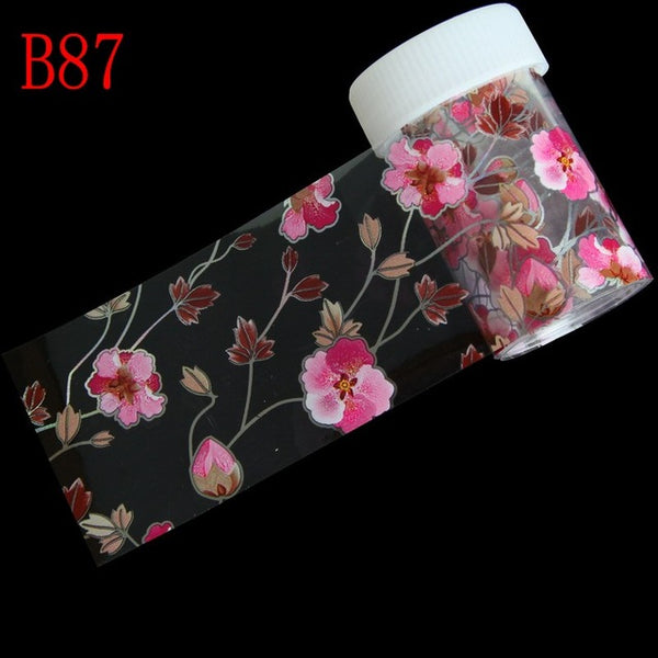 29 Styles Optional Flowers Symphony Nail Art Transfer Foil Stickers Hign Quality Full Fingernail Sticker DIY Decorations Tool