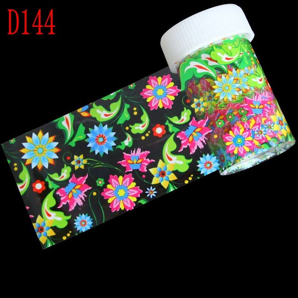 29 Styles Optional Flowers Symphony Nail Art Transfer Foil Stickers Hign Quality Full Fingernail Sticker DIY Decorations Tool