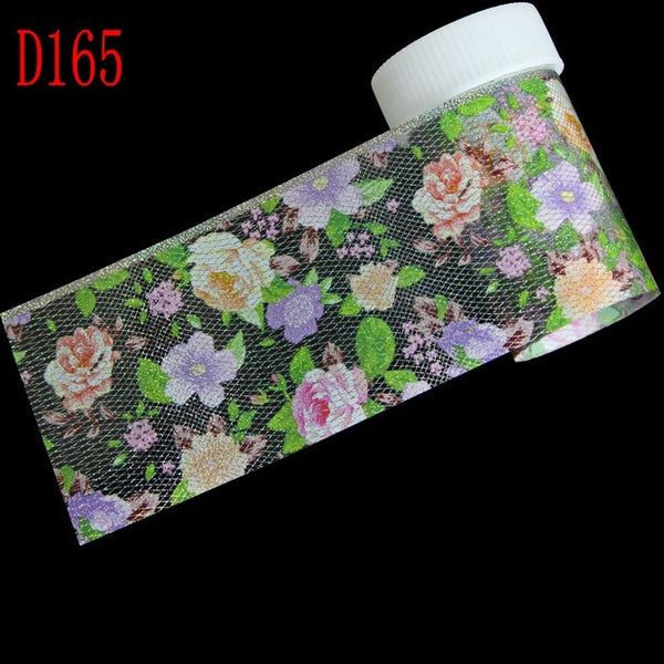 29 Styles Optional Flowers Symphony Nail Art Transfer Foil Stickers Hign Quality Full Fingernail Sticker DIY Decorations Tool