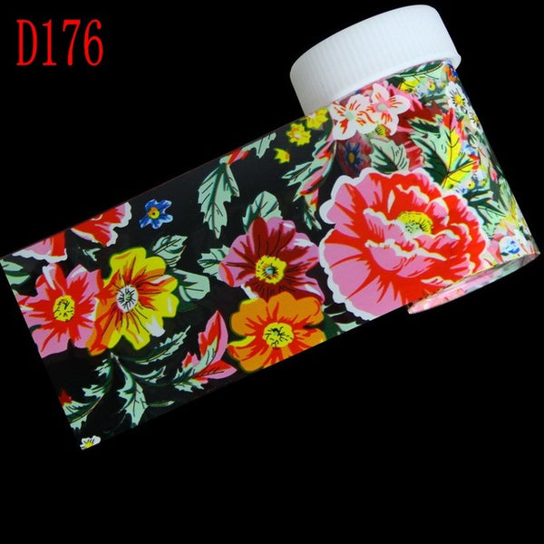 29 Styles Optional Flowers Symphony Nail Art Transfer Foil Stickers Hign Quality Full Fingernail Sticker DIY Decorations Tool