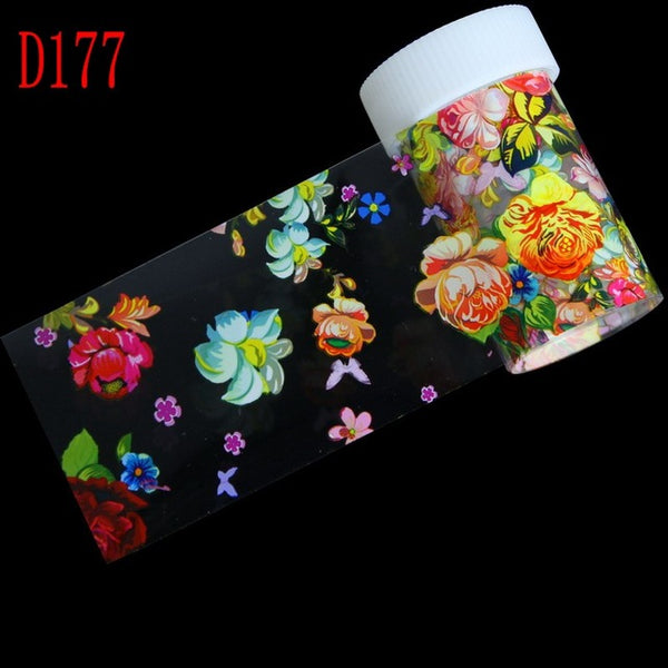 29 Styles Optional Flowers Symphony Nail Art Transfer Foil Stickers Hign Quality Full Fingernail Sticker DIY Decorations Tool