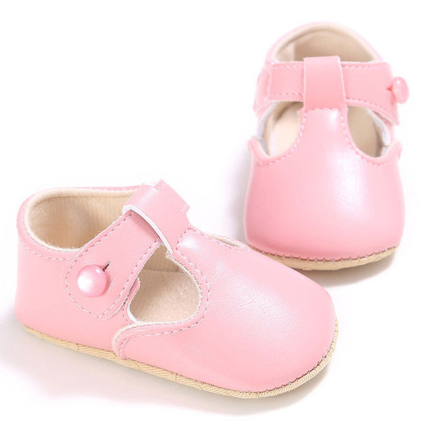 5 Color Sweet Casual Princess Girls Baby Kids Pu Leather Solid Crib Babe Infant Toddler Cute Ballet Mary Jane Shoes 0-1T
