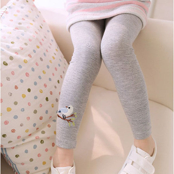 Hot Sell Baby Girl Stretch Leggings Pants Toddler Child Candy Color Trousers