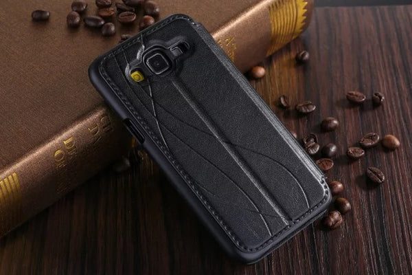 For Samsung galaxy J1 J3 J5 J7 2016 Luxury Smart Front Window View Leather Flip Case For samsung galaxy j5 2016 case Coque Cover