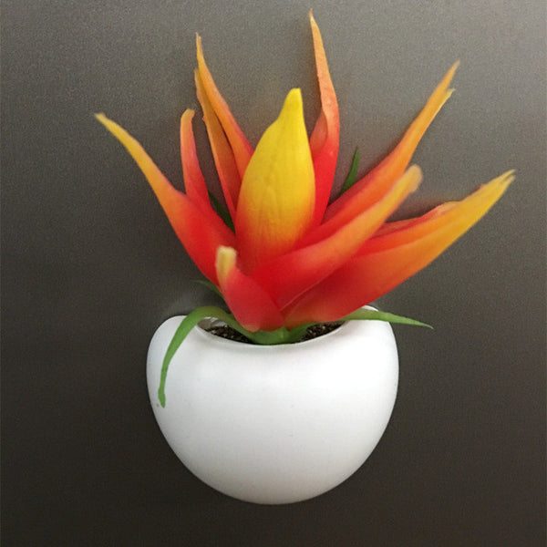 1PC DIY Artificial Silicone Succulent Plant Fridge Magnet For Home Hotel Party Decoration Bonsai 10 Types