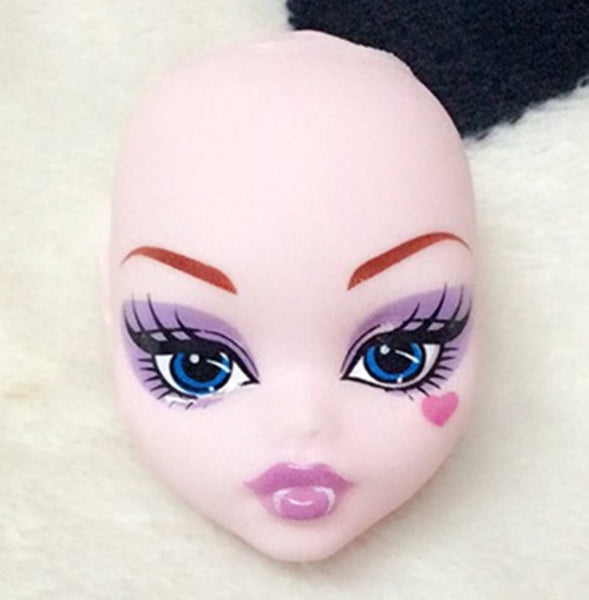 Soft Plastic Practice Makeup Doll Heads For Monster High Doll BJD Doll's Practicing Makeup Monster  Head Without Hair