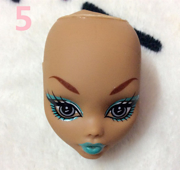 Soft Plastic Practice Makeup Doll Heads For Monster High Doll BJD Doll's Practicing Makeup Monster  Head Without Hair