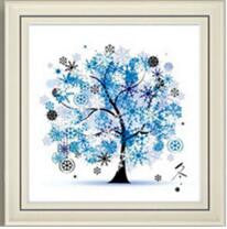 Needlework,DIY DMC Cross stitch,Sets For Embroidery kit  four seasons tree cotton thread home decor Counted Cross-Stitching