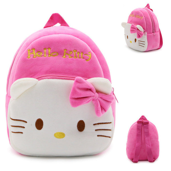 2016 Cartoon Kids Plush Backpacks Minnie schoolbag Hello Kitty Plush Backpack Children School Bags Girls Boys Backpack For Kids