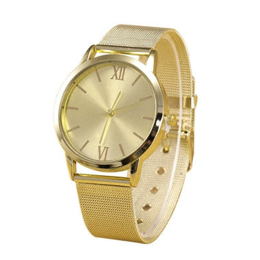 Gold Watch Women Watches Geneva Famous Brands Relogio Feminino 2017 Rhinestone Quartz Dress Ladies Mesh Wrist Clock