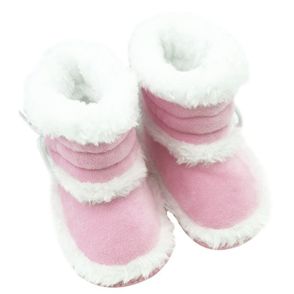 Toddler Kids Baby Girls Boots Soft Soled Crib Shoes Winter Warm Booties Cute L07